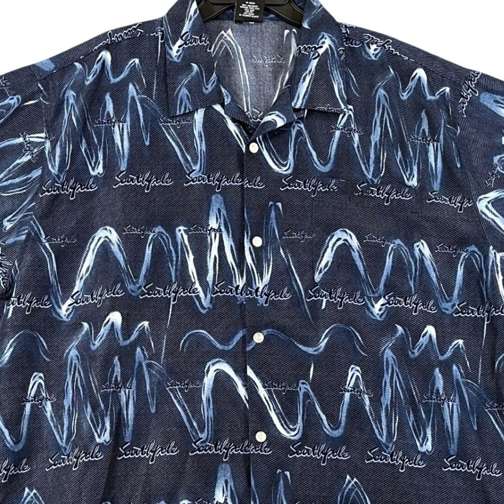 Vintage Y2K Southpole Shirt Mens XXL All Over Print Streetwear Hip Hop‎ Urban